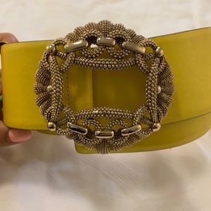 Roberto Cavalli Yellow Belt Size 90